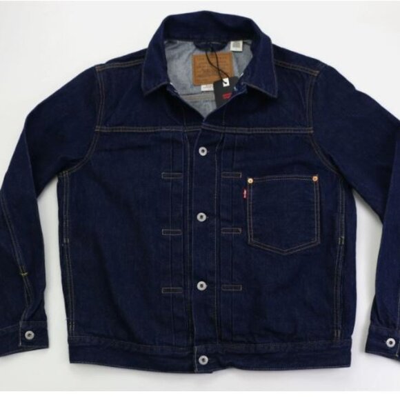 Levi's Type 1 Denim Jacket Selvedge Trucker 100% Cotton Men's Size L One Premium - Picture 16 of 16